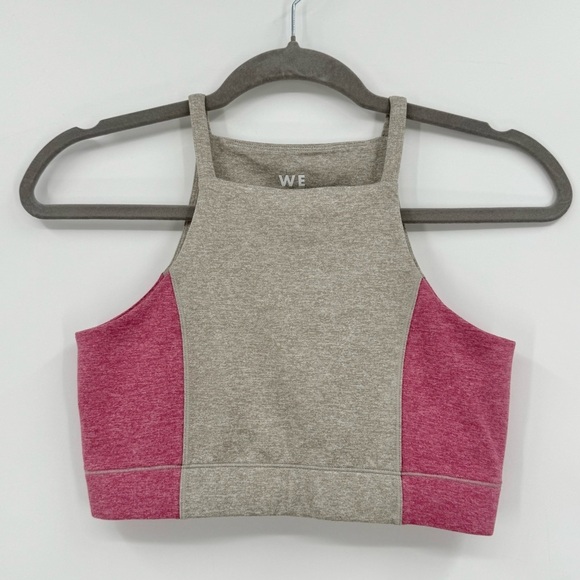 WE OVER ME Bandier Wip Crop Top and Yin Leggings Set in Pink Gray Size S - Picture 4 of 12